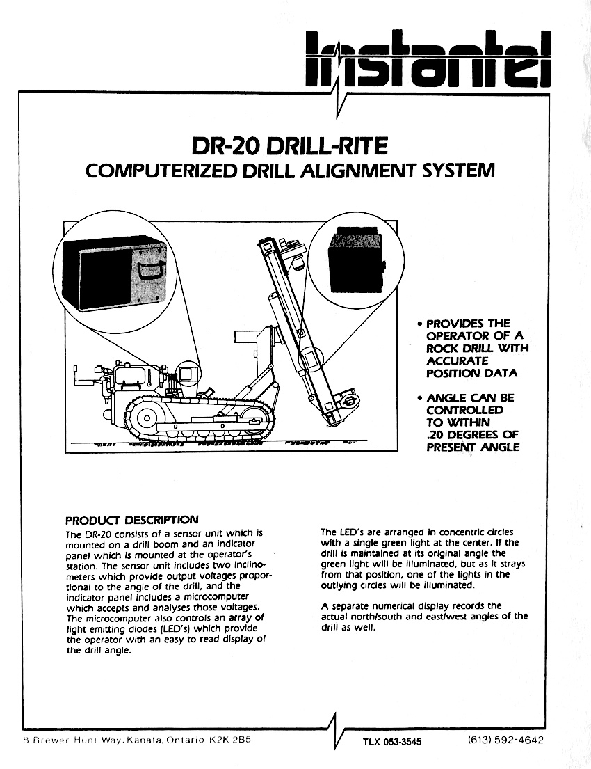 Instantel DR-20 Flyer